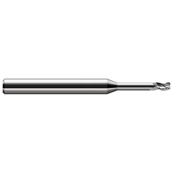 Miniature End Mill - 3 Flute - Corner Radius